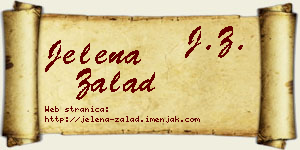 Jelena Zalad vizit kartica